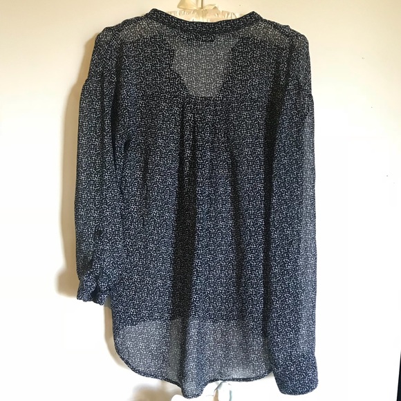 a.n.a Polka Dot | Dotted Sheer Blouse | M - Picture 4 of 6